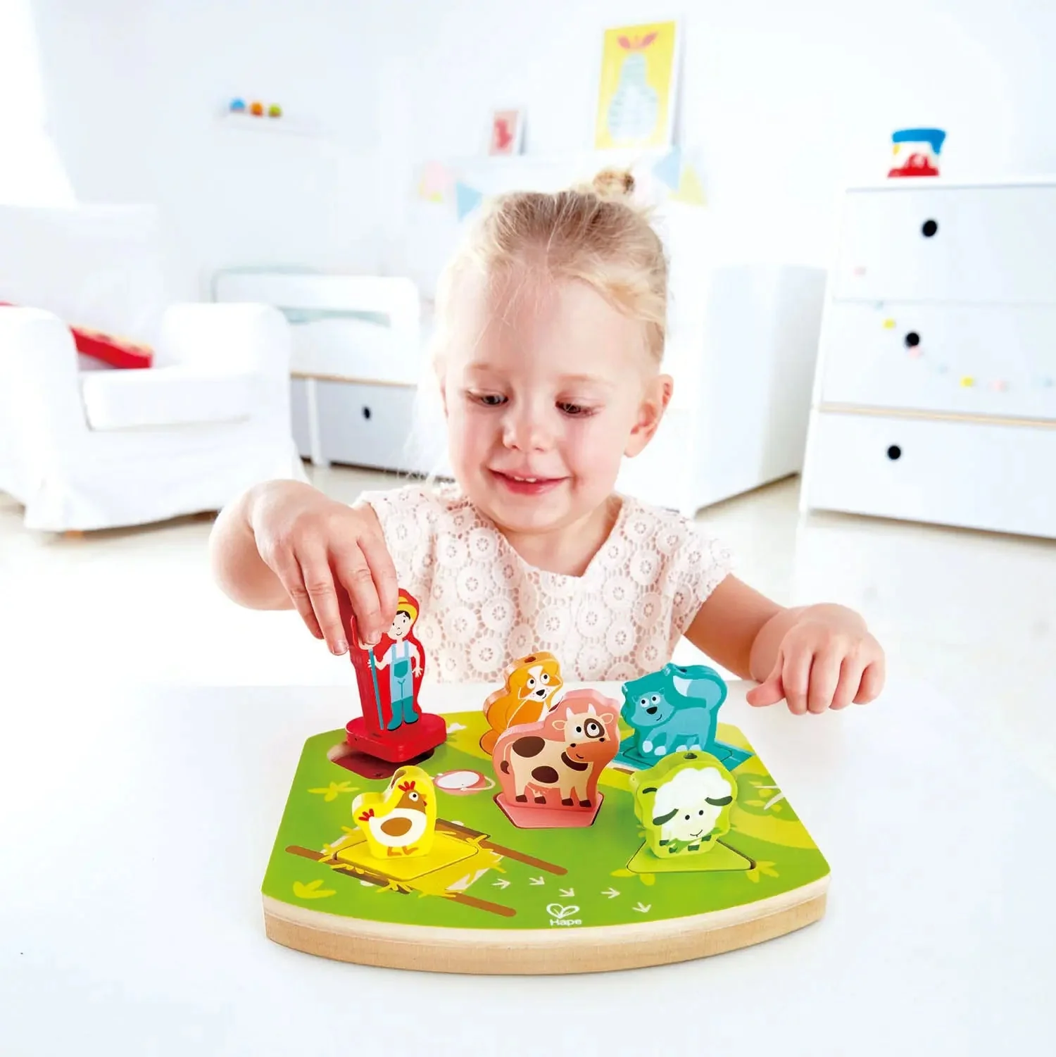 Hape Farmyard Sound - 7 piece Puzzle - Image 4