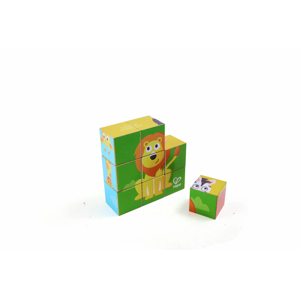 Hape Jungle Animal Block - 9 piece Puzzle - Image 6
