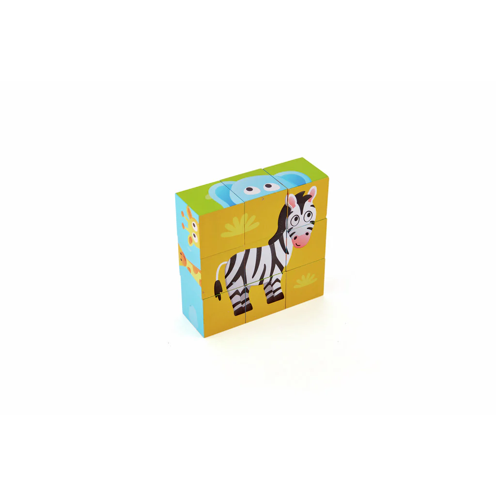 Hape Jungle Animal Block - 9 piece Puzzle - Image 7