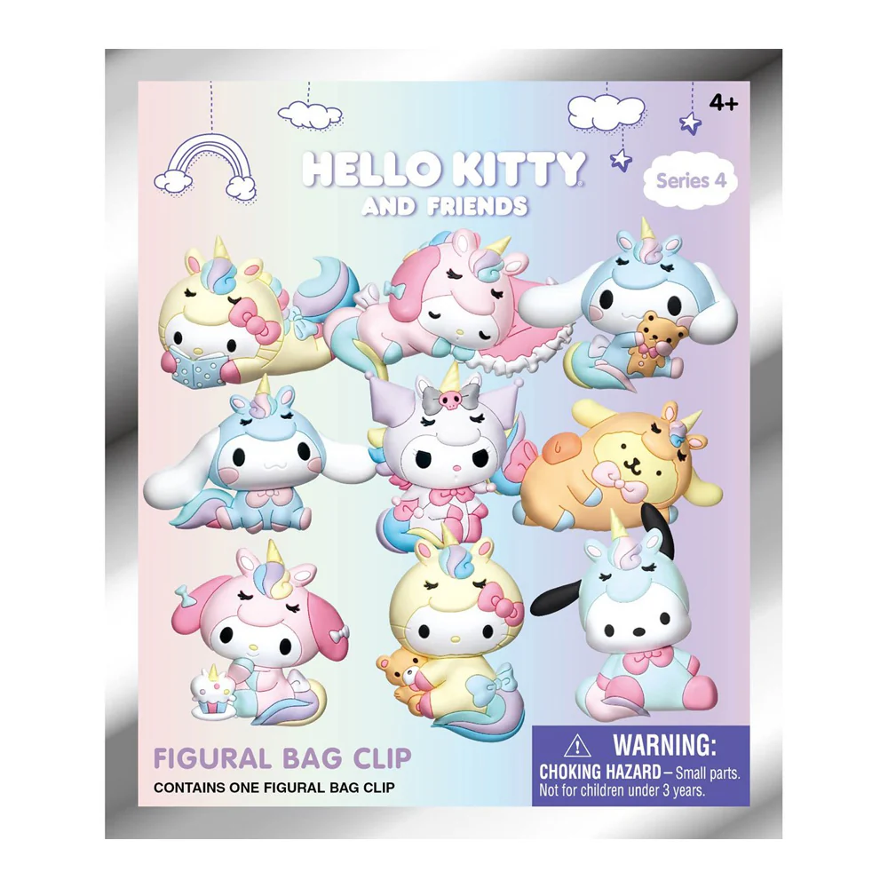 Hello Kitty - 3D PVC Bag Clips Series 4 Blind Bag