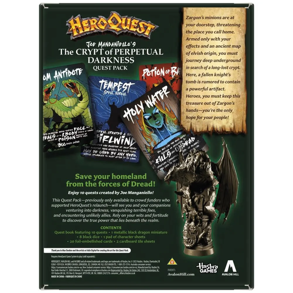 Heroquest The Crypt of Perpetual Darkness Quest Pack - Image 2