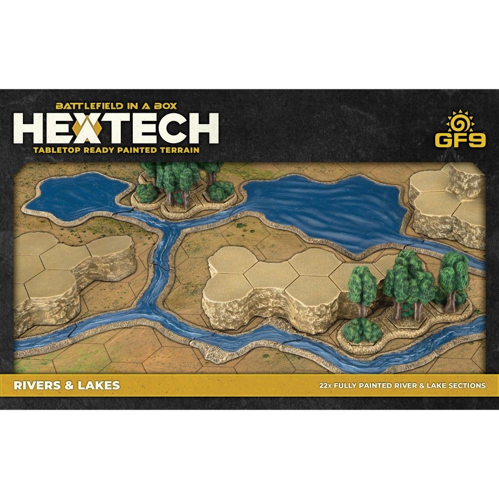 Hextech Terrain: Rivers and Lakes (Preorder)