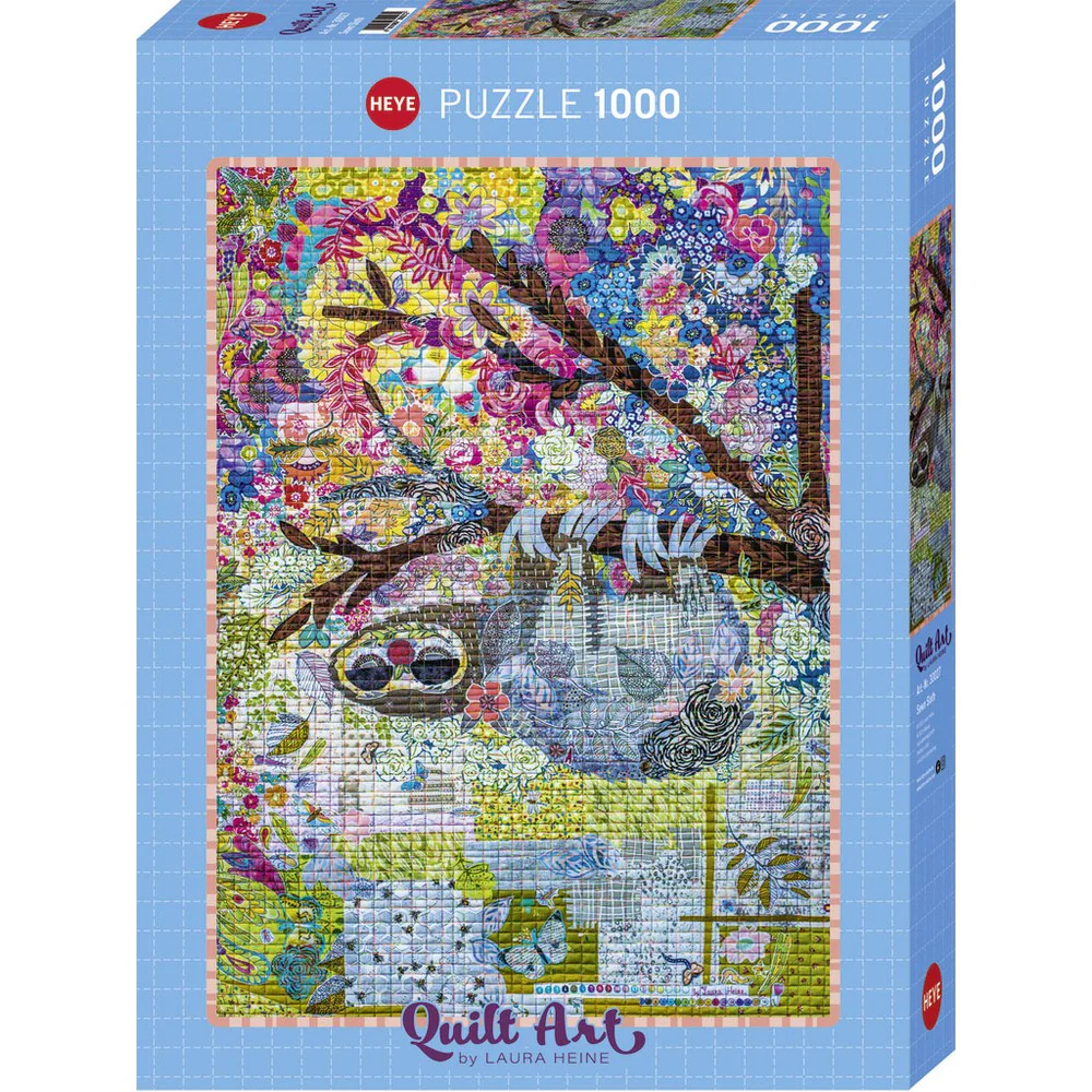 Heye - Quilt - Sewn Sloth 1000 Piece Puzzle
