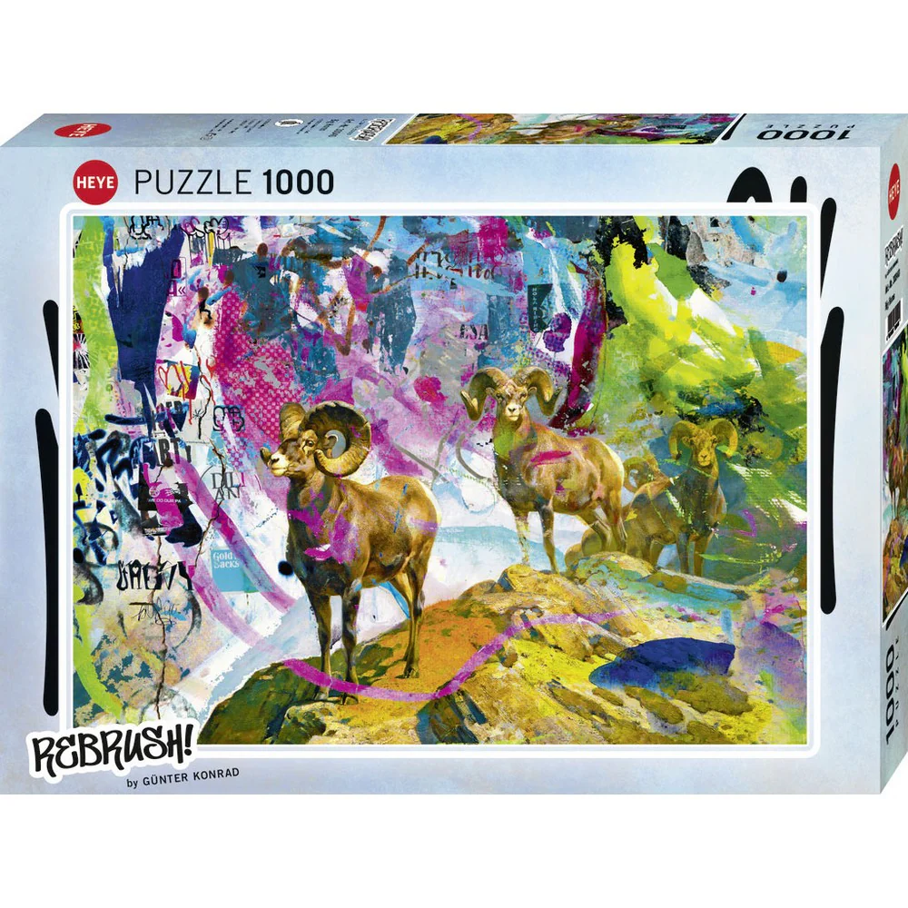 Heye - Rebrush! - Big Horns 1000 Piece Puzzle