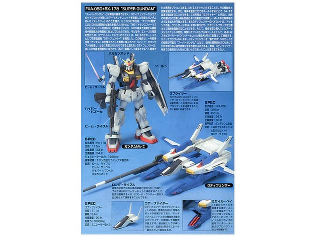 Hguc 1/144 Fxa-05d/rx178 Super Gundam - Image 4