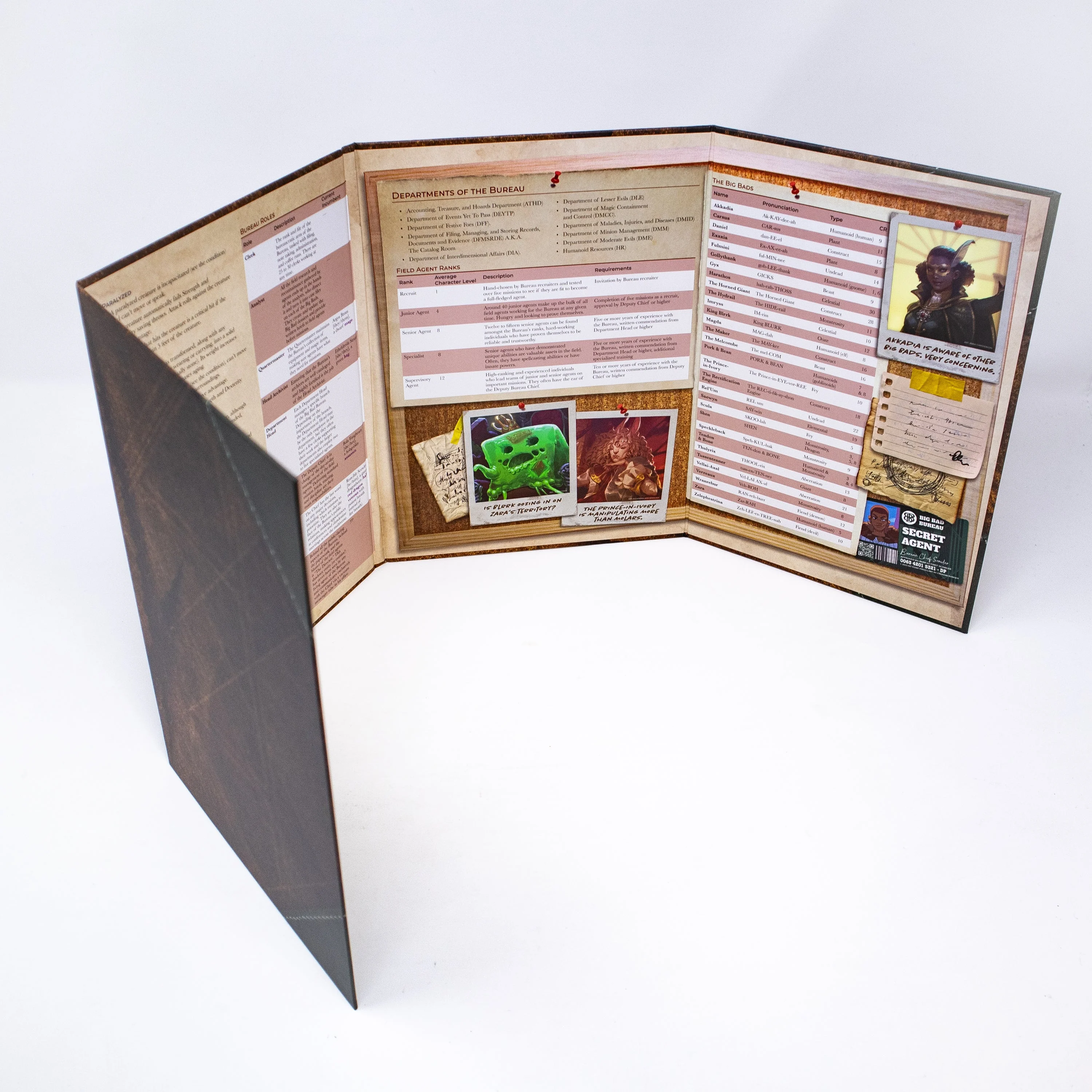 Hit Point Press Big Bads: Big Bad Bureau GM Screen - Image 5