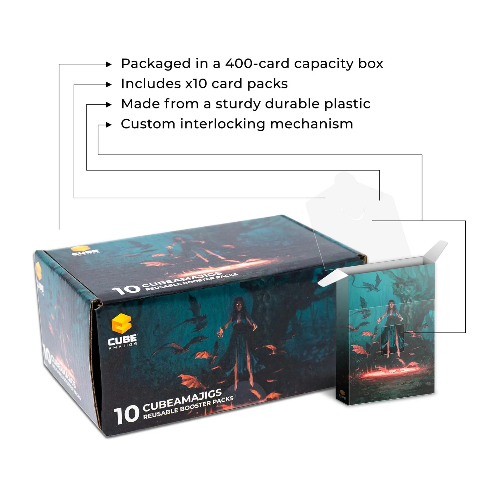 Hit Point Press Cubeamajigs Reusable Gaming Pack 10-Piece Set - Abyssal Ritual - Image 2