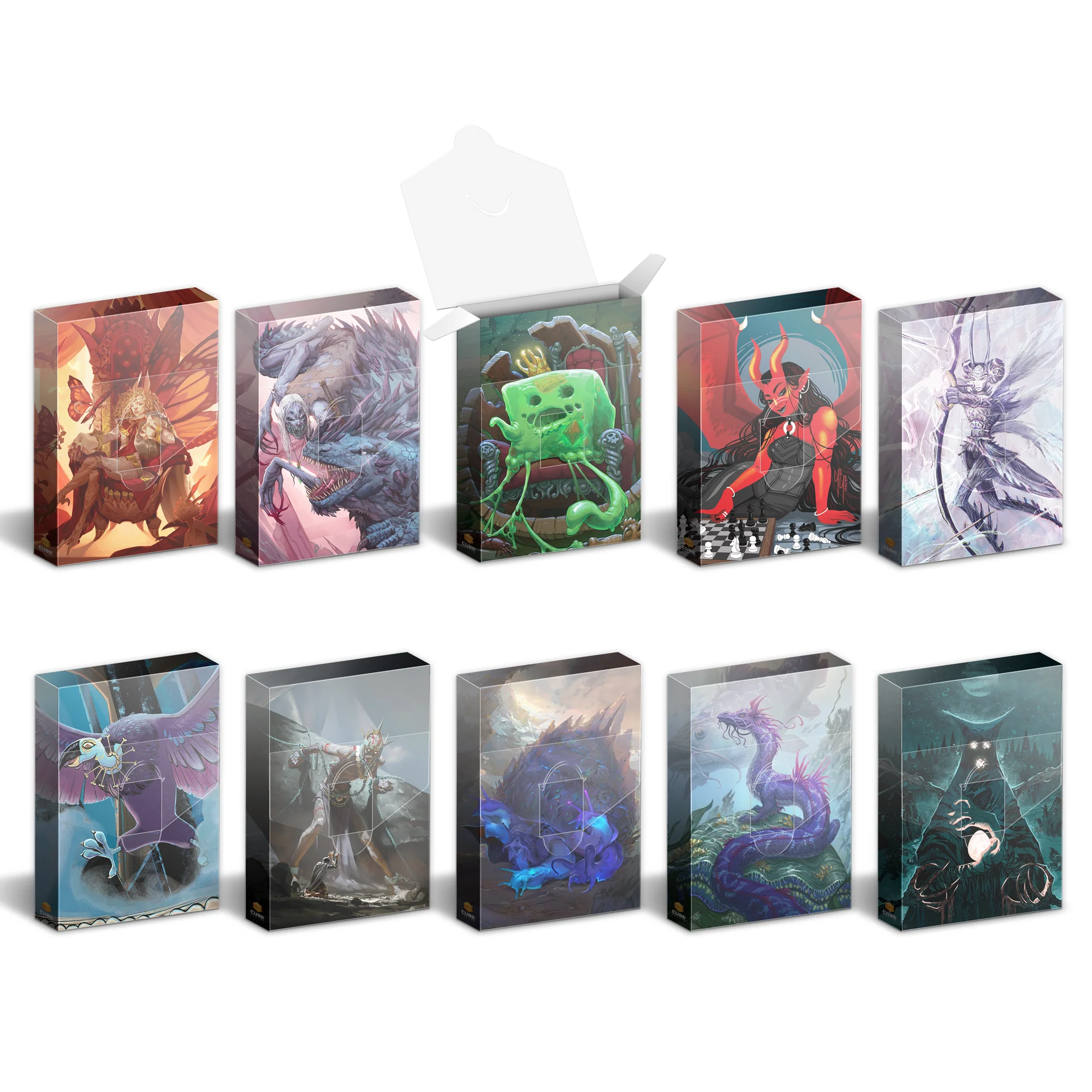 Hit Point Press Cubeamajigs Reusable Gaming Pack 10-Piece Set - Big Bads Set 2