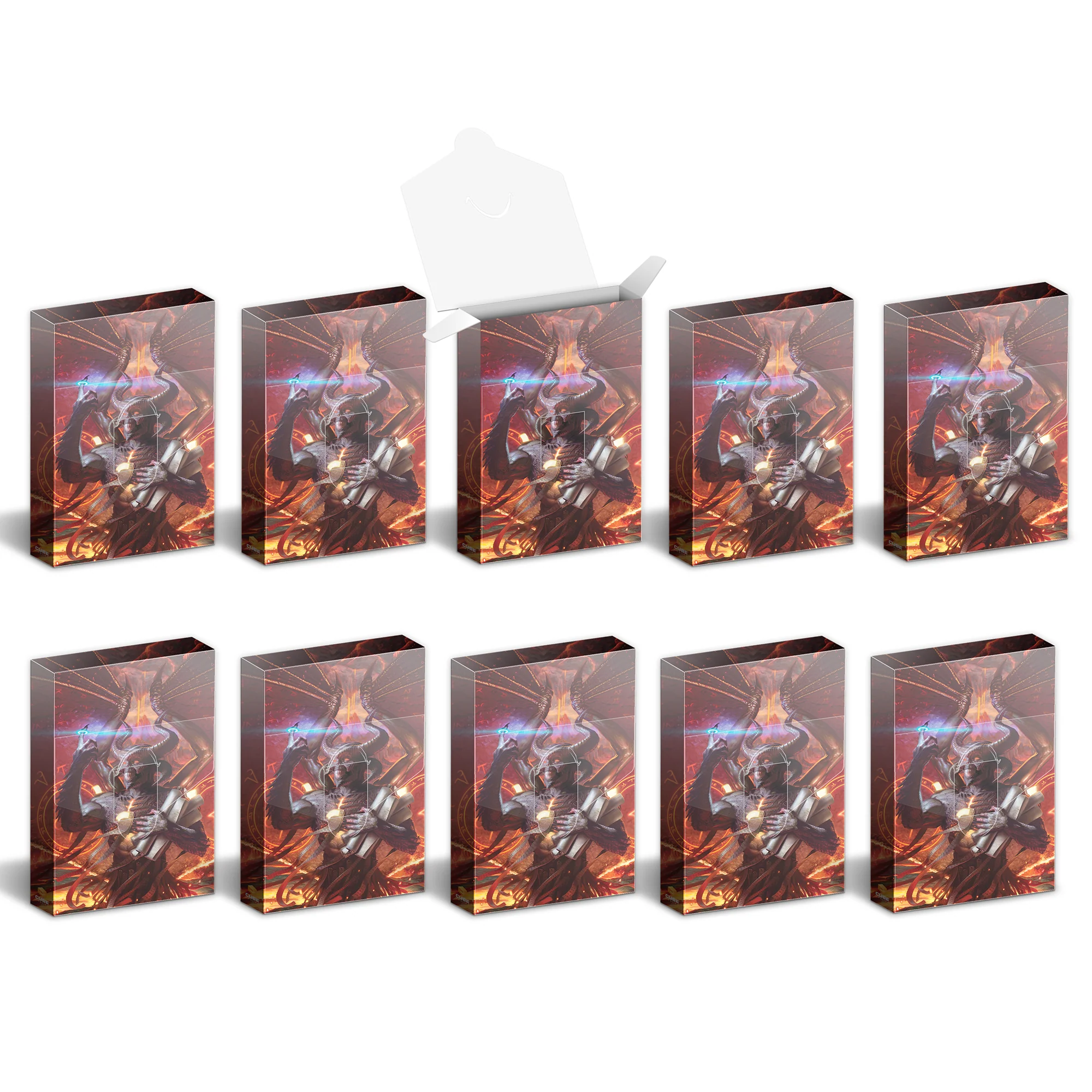Hit Point Press Cubeamajigs Reusable Gaming Pack 10-Piece Set - Demonic Insight