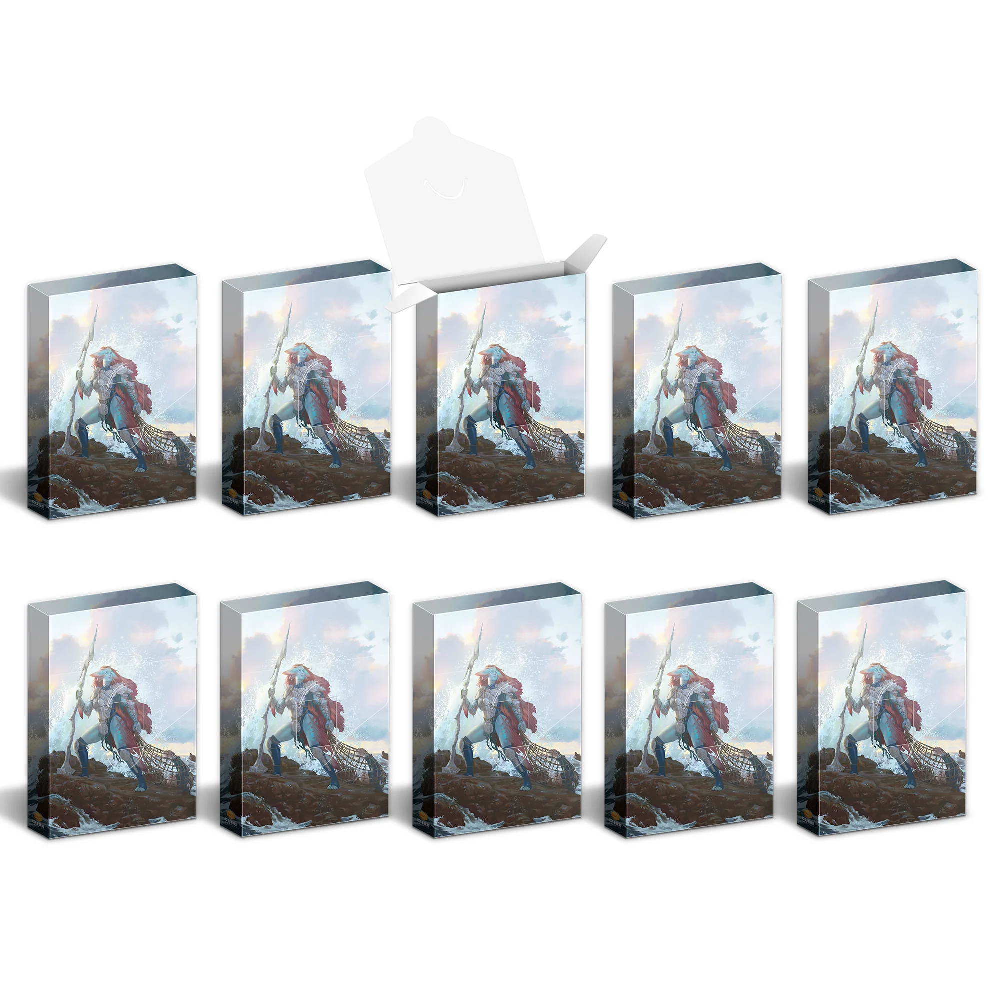 Hit Point Press Cubeamajigs Reusable Gaming Pack 10-Piece Set - Merfolk Trapper