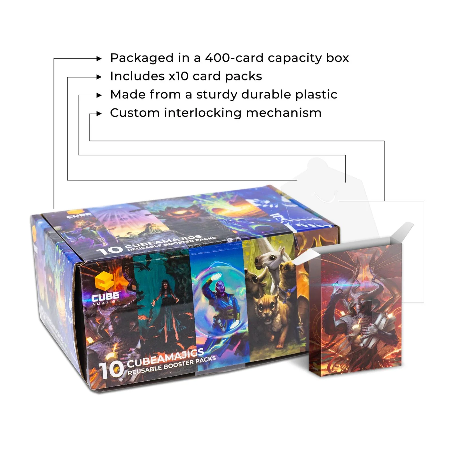 Hit Point Press Cubeamajigs Reusable Gaming Pack 10-Piece Set - Mosaic Set 1 - Image 2