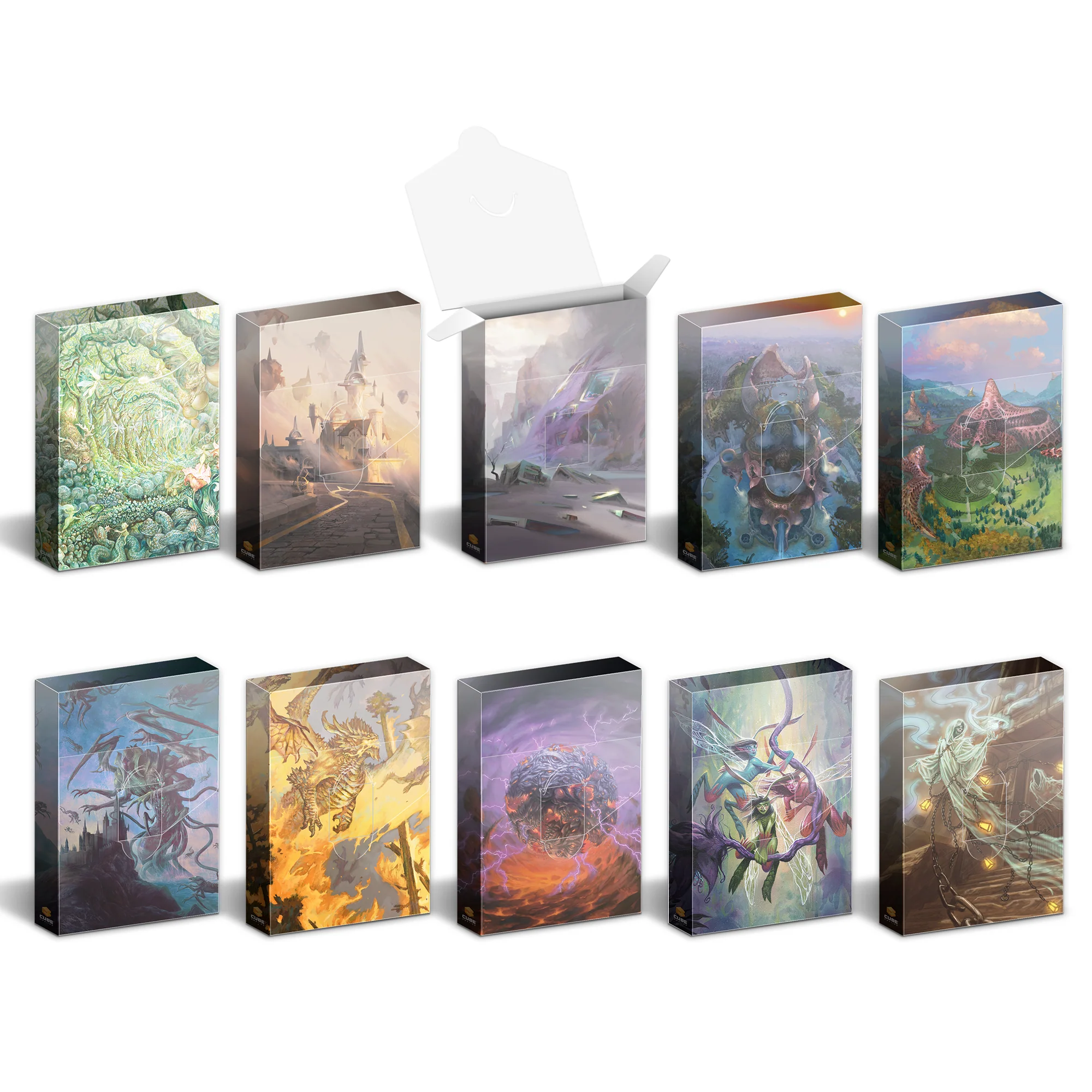 Hit Point Press Cubeamajigs Reusable Gaming Pack 10-Piece Set - Mosaic Set 3