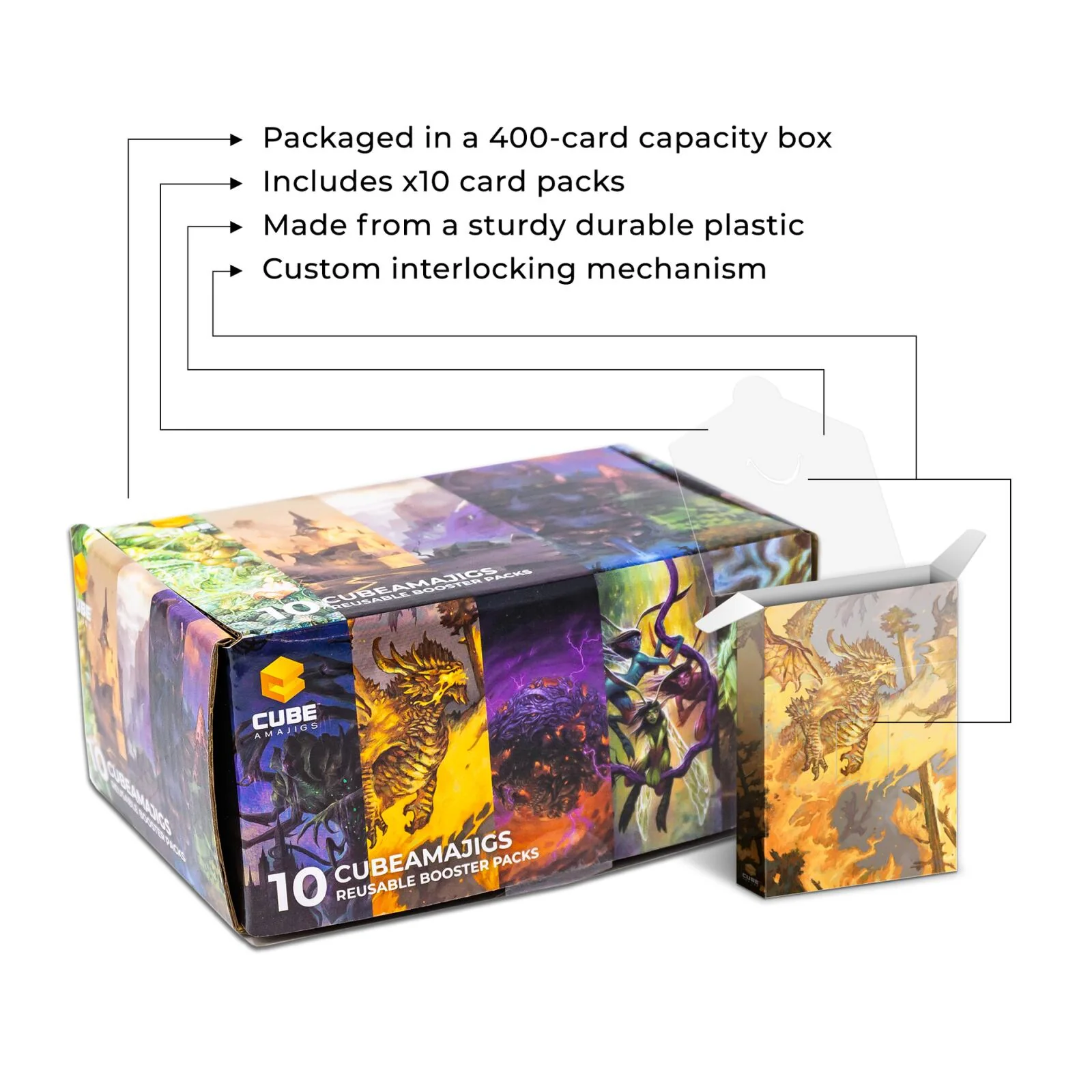 Hit Point Press Cubeamajigs Reusable Gaming Pack 10-Piece Set - Mosaic Set 3 - Image 2