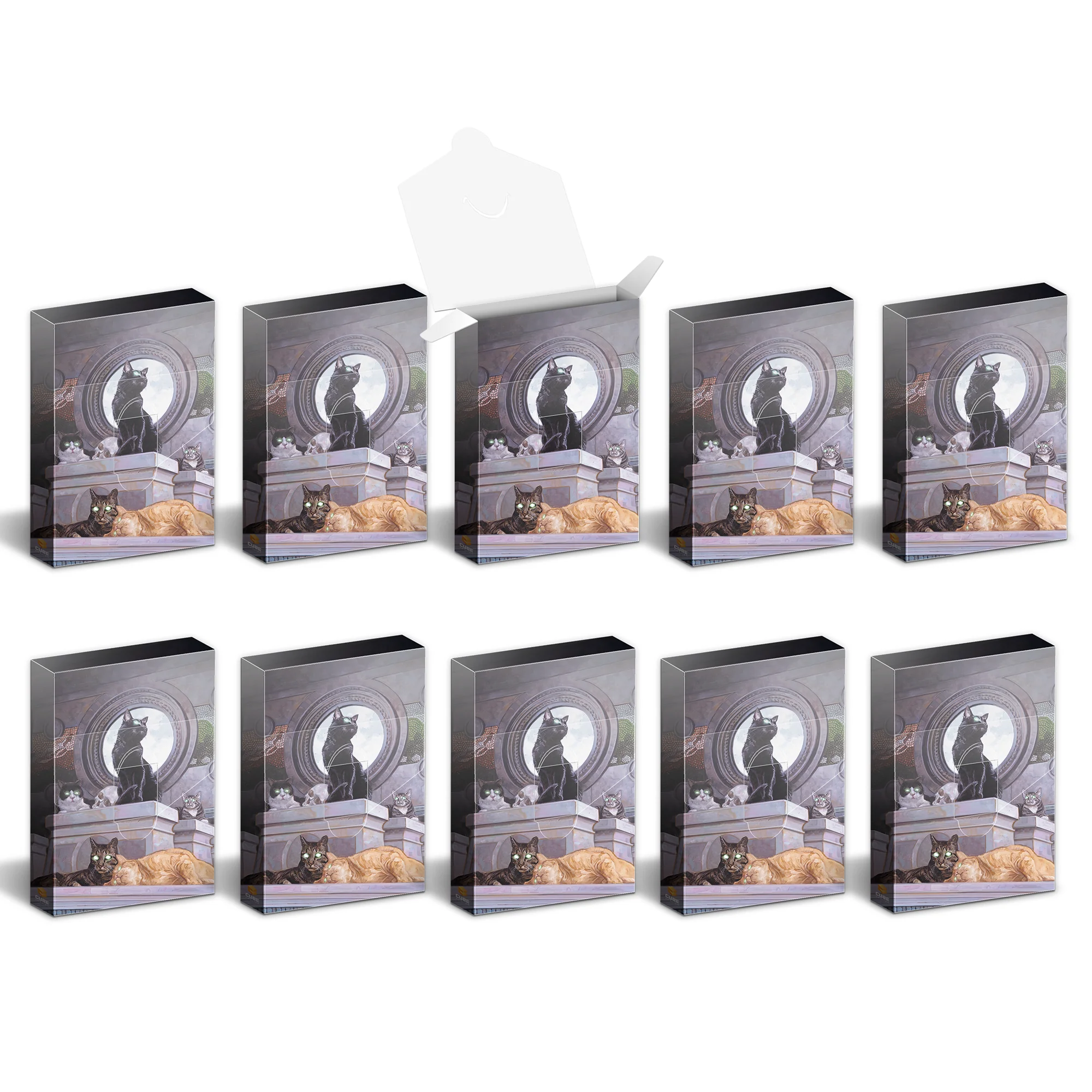 Hit Point Press Cubeamajigs Reusable Gaming Pack 10-Piece Set - Temple Cats