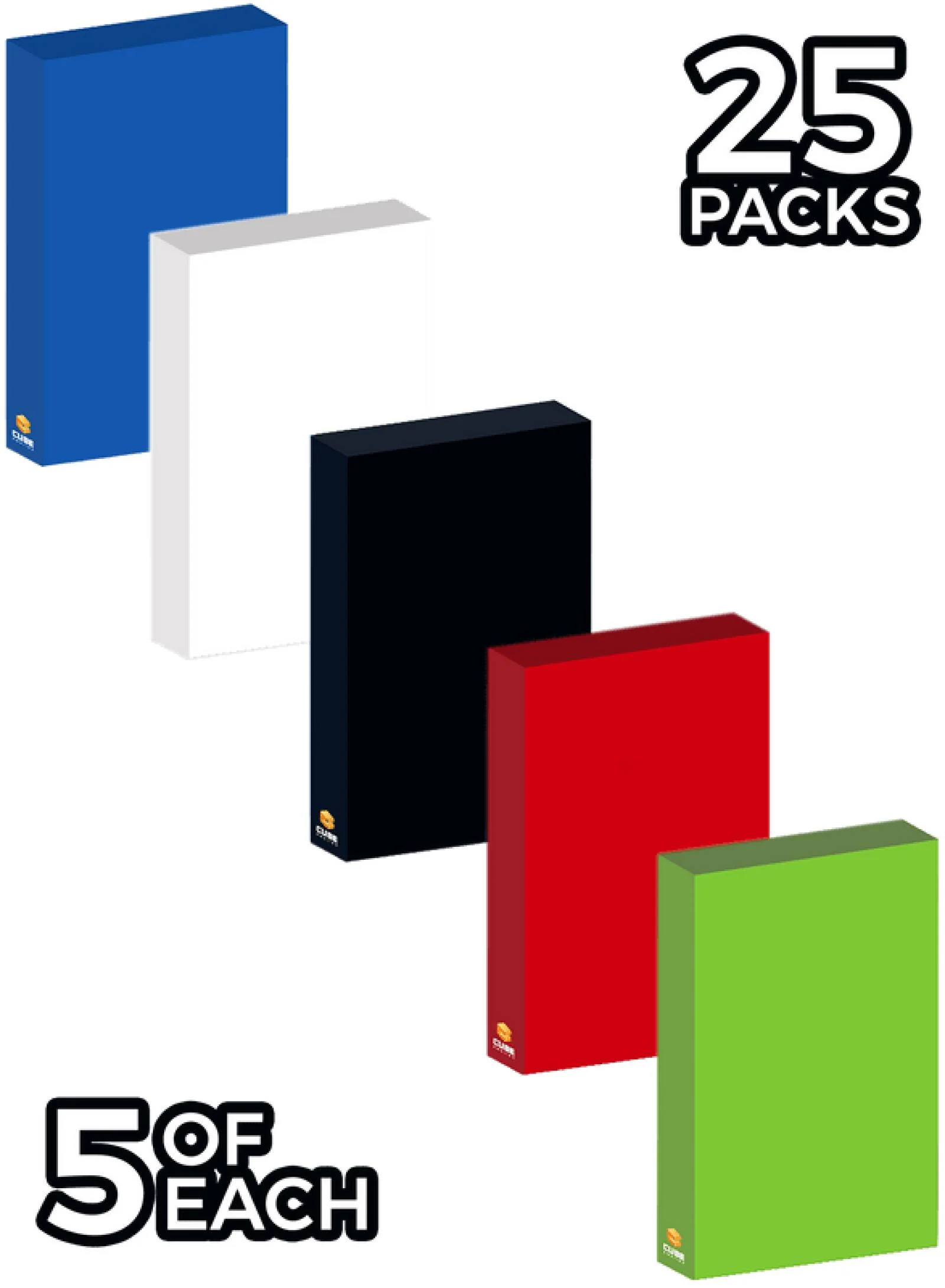 Hit Point Press Cubeamajigs Reusable Gaming Pack 25-Piece Set- WUBRG