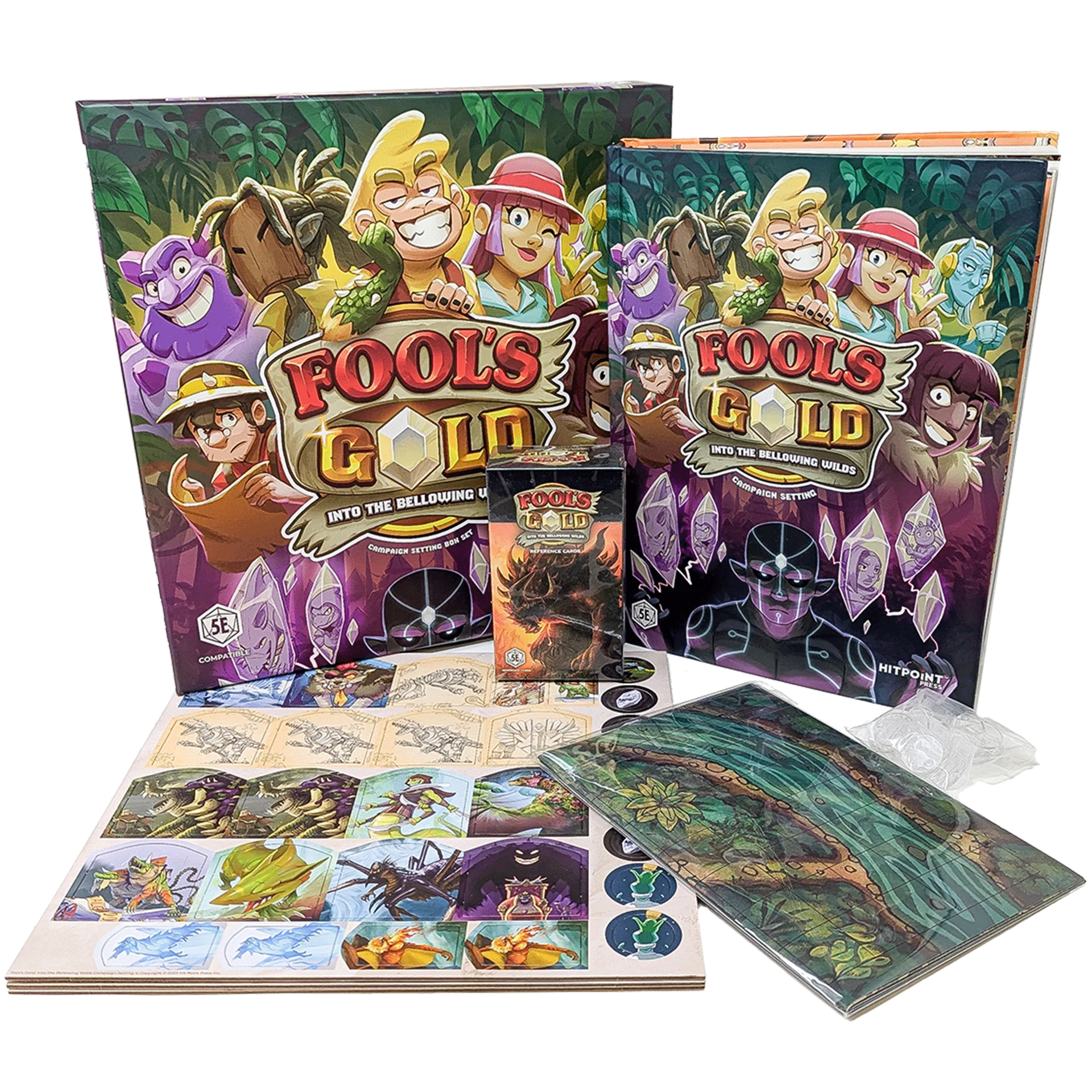 Hit Point Press Fool's Gold: Into the Bellowing Wilds Campaign Setting - 5E D&D Box Set - Image 2