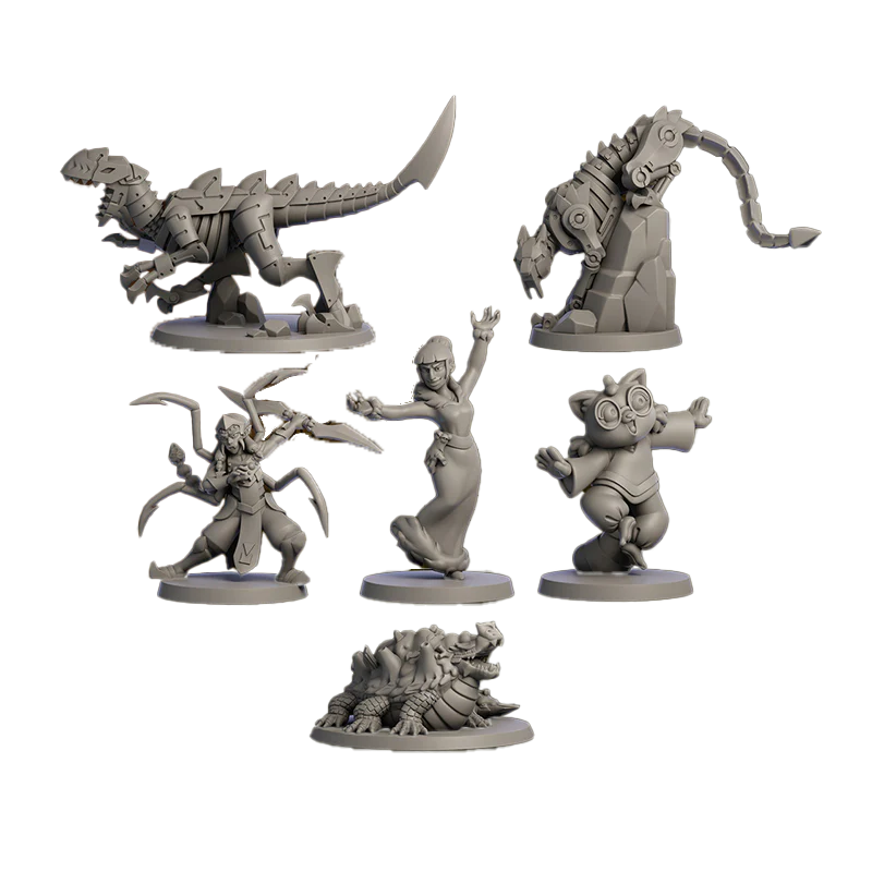 Hit Point Press Fool's Gold: Into the Bellowing Wilds - Monsters, Mechs, and Monks Miniatures - Image 2