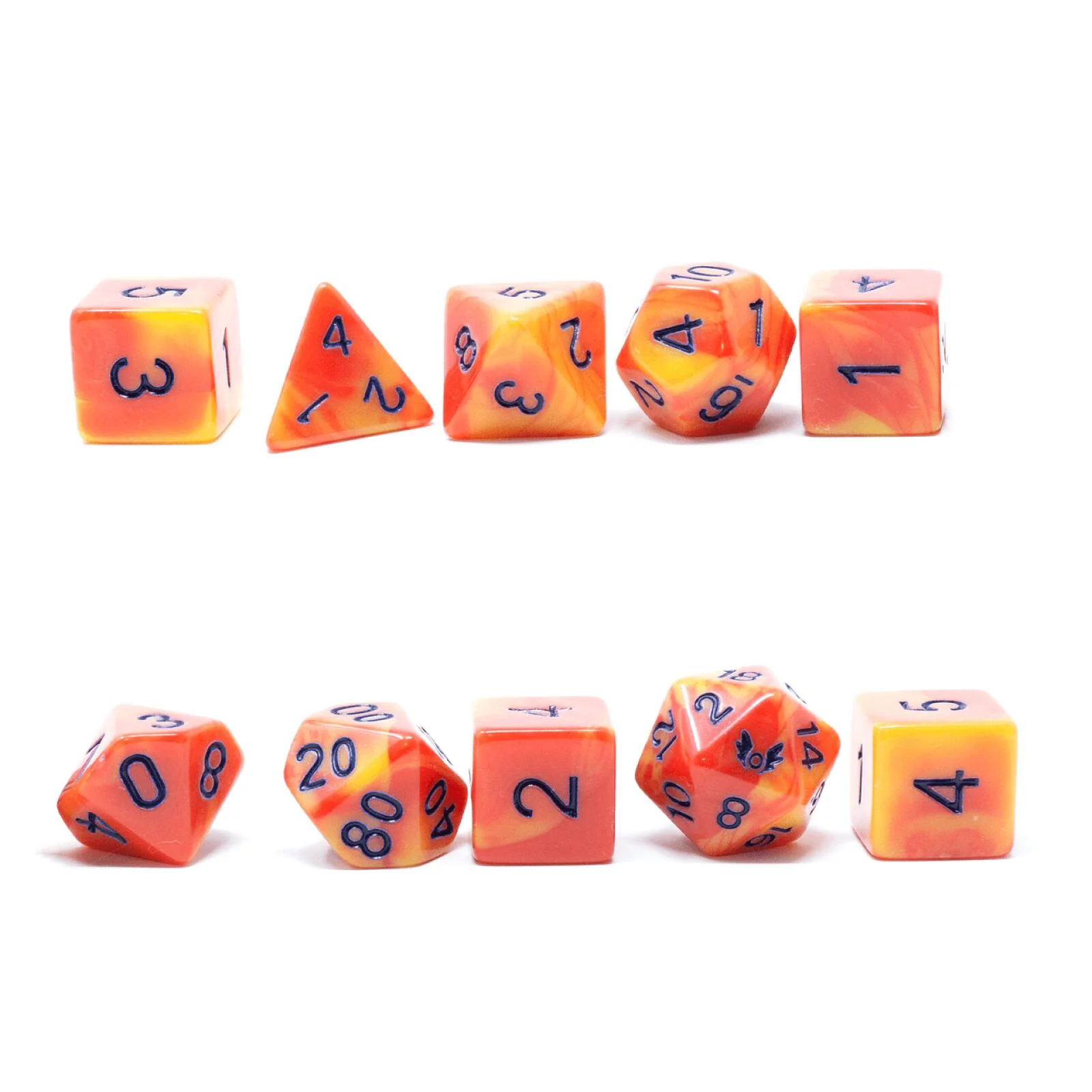 Hit Point Press - Humblewood Alderheart Embers Dice Set