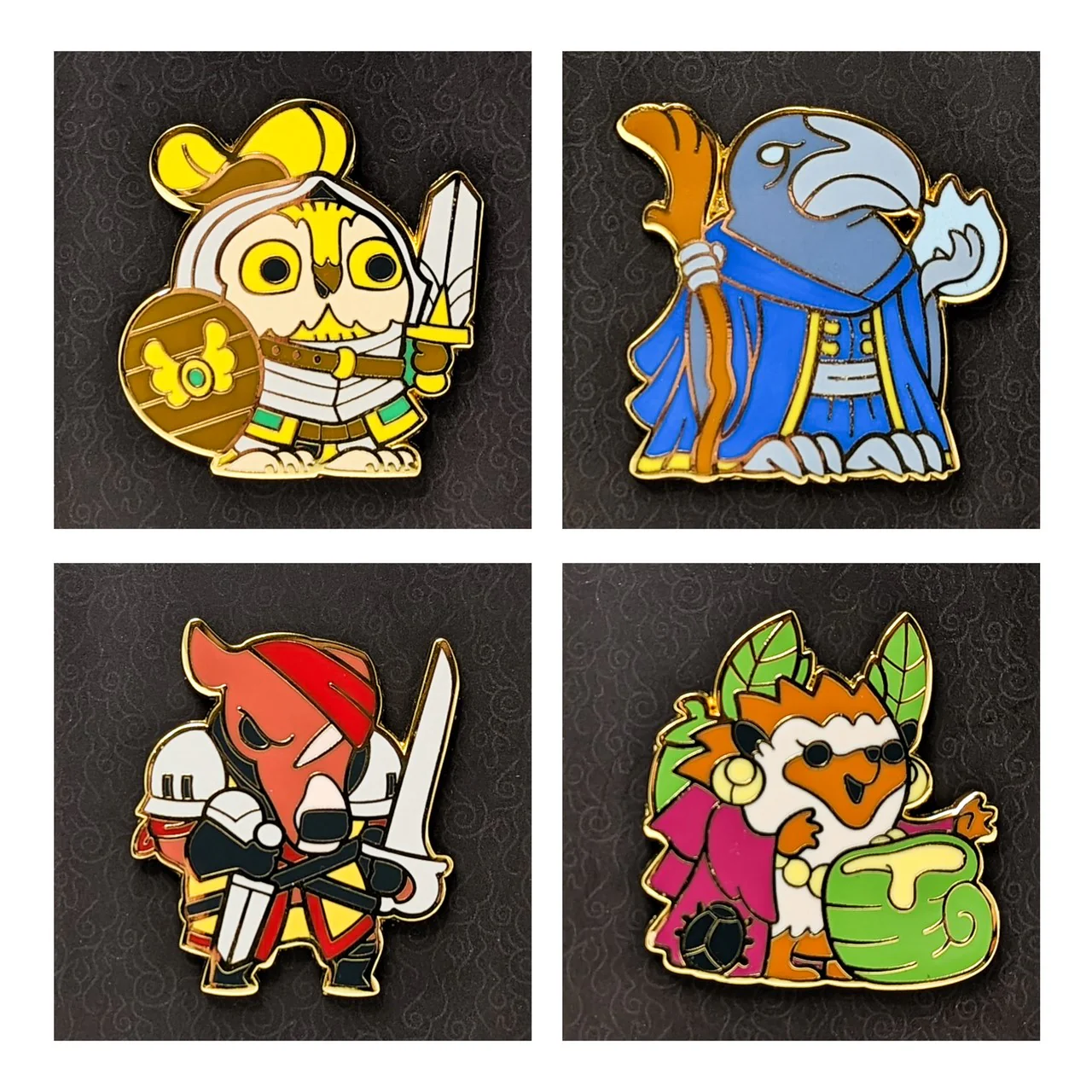 Hit Point Press Humblewood Allies Enamel Pin Bundle