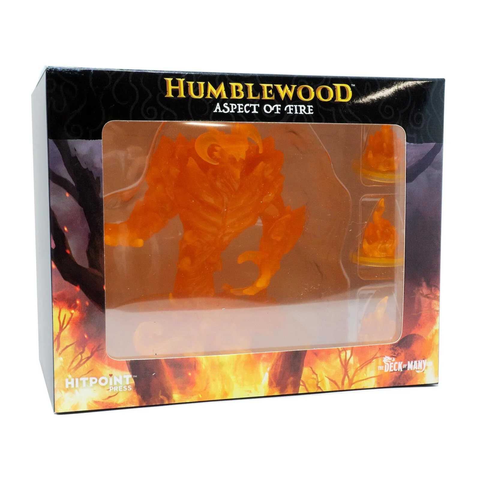Hit Point Press Humblewood Aspect of Fire Transparent Orange Plastic Miniatures