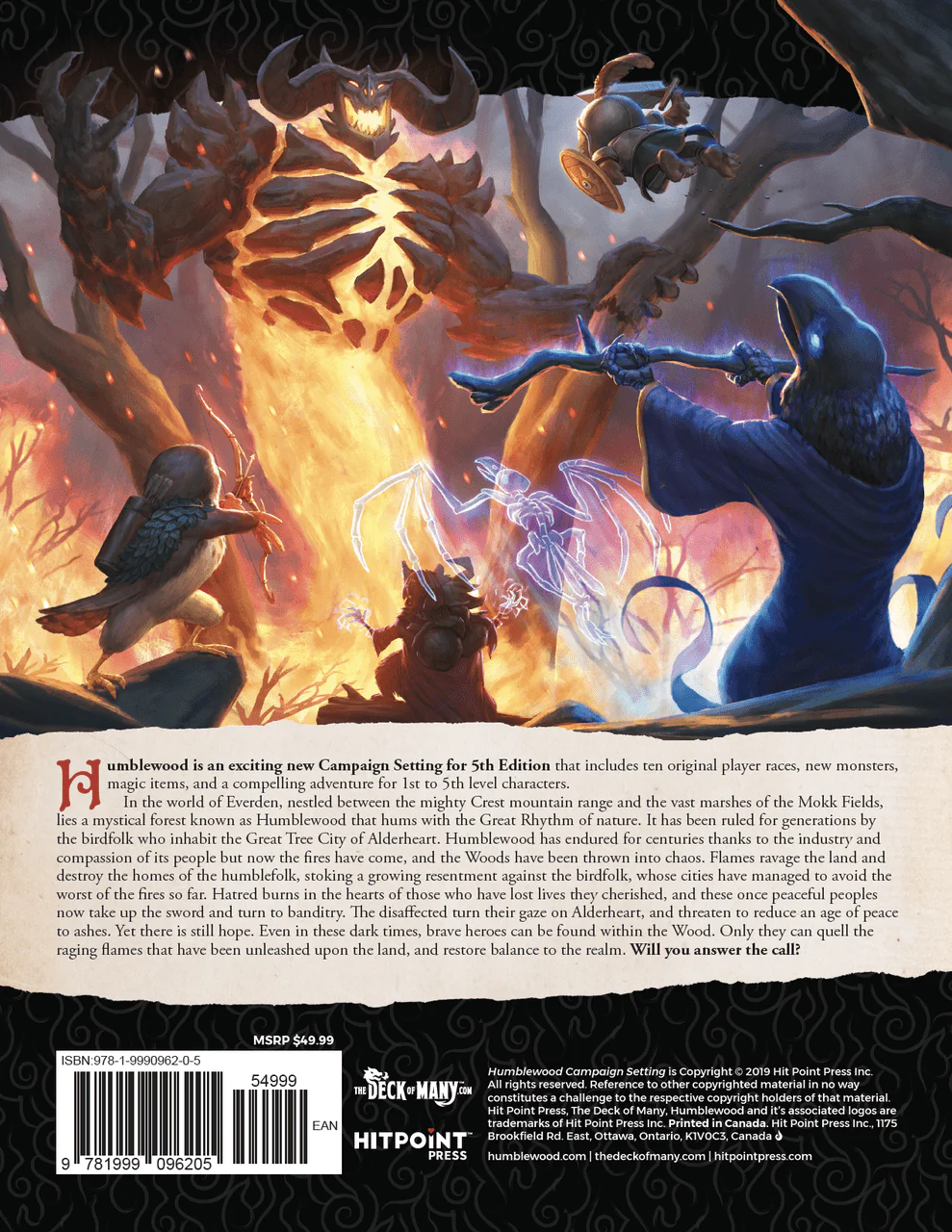 Hit Point Press Humblewood Campaign Setting Book Hardcover - Image 2