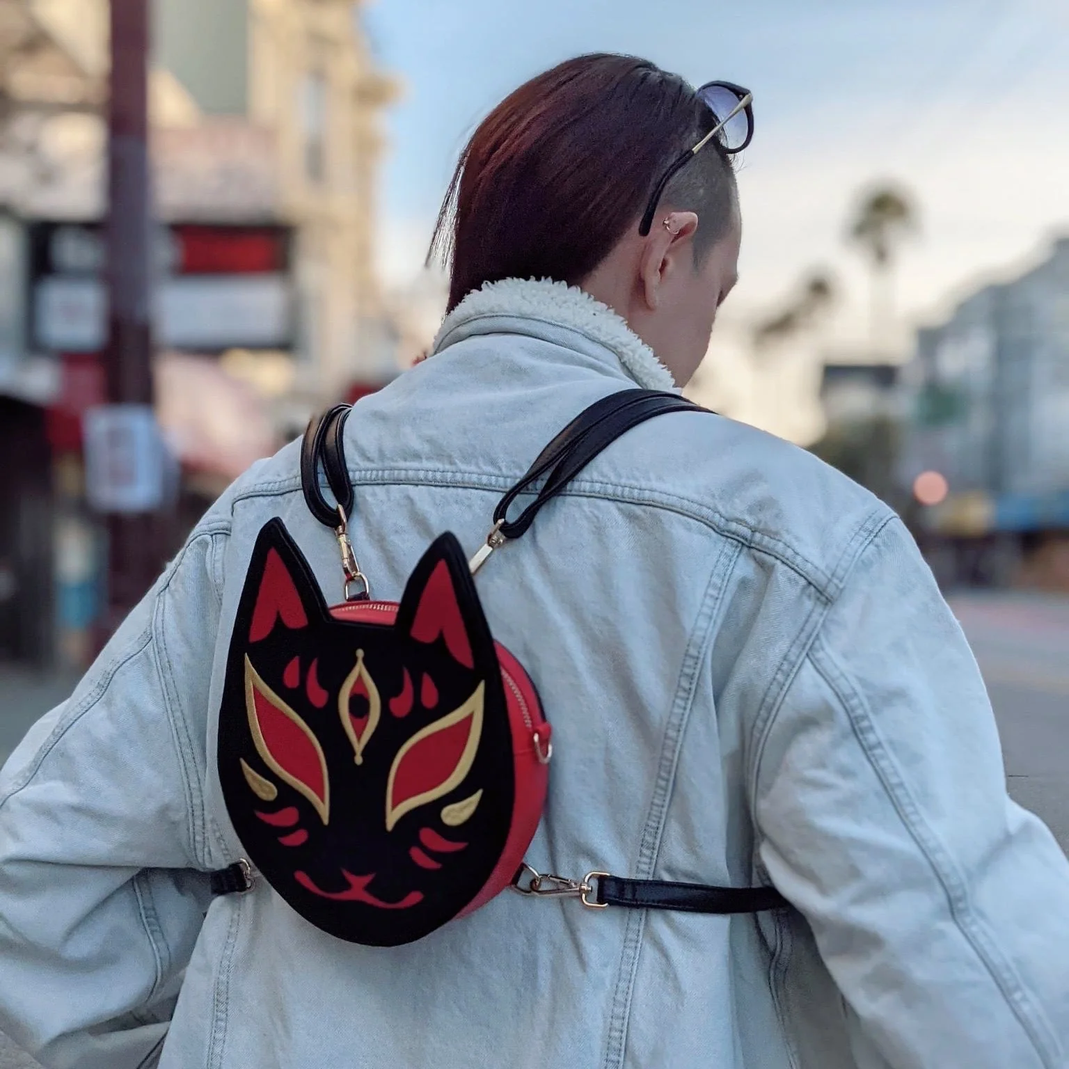 Hit Point Press Kitsune Convertible Bag - Black - Image 3