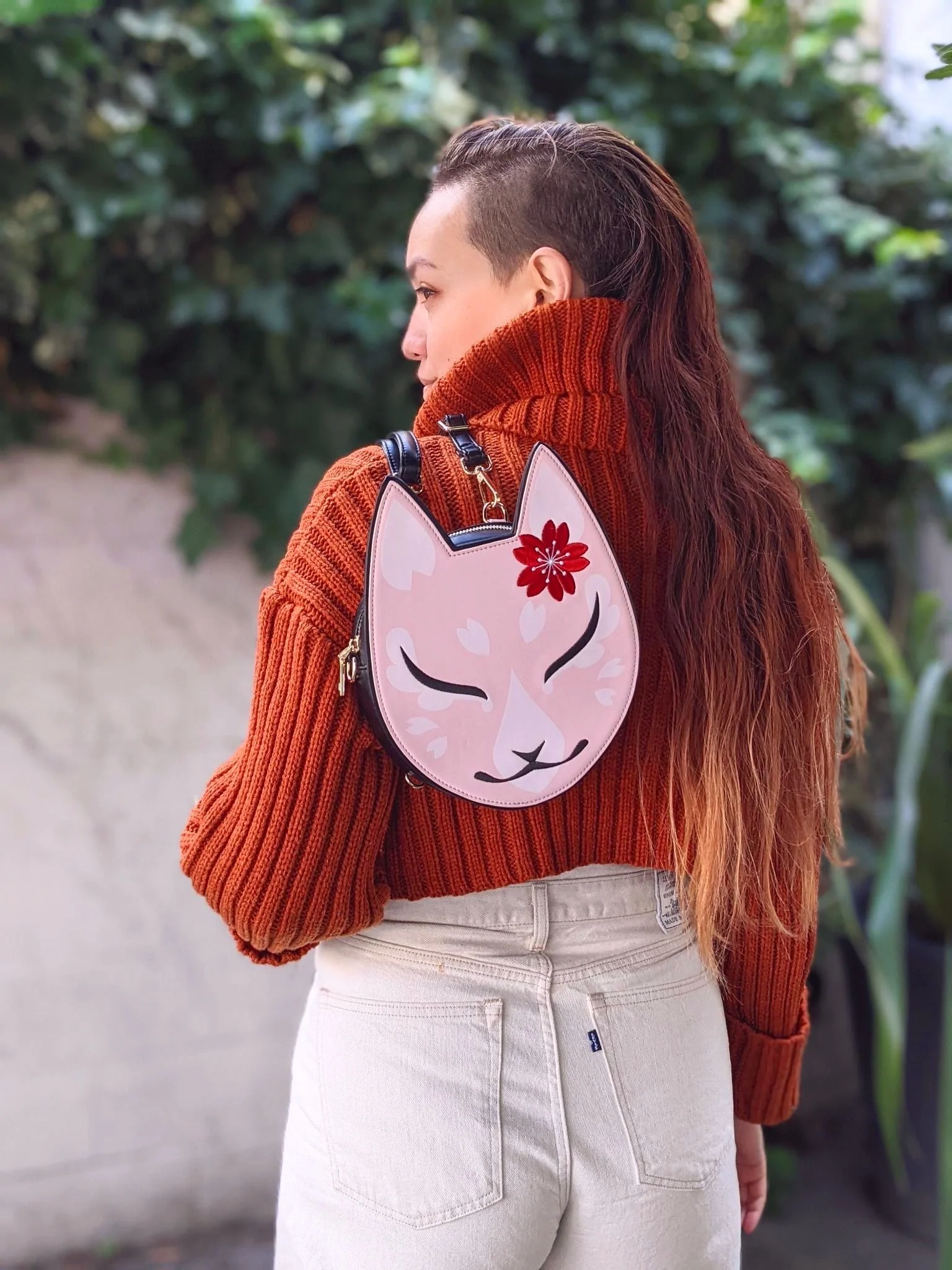 Hit Point Press Kitsune Convertible Bag - Pink - Image 4