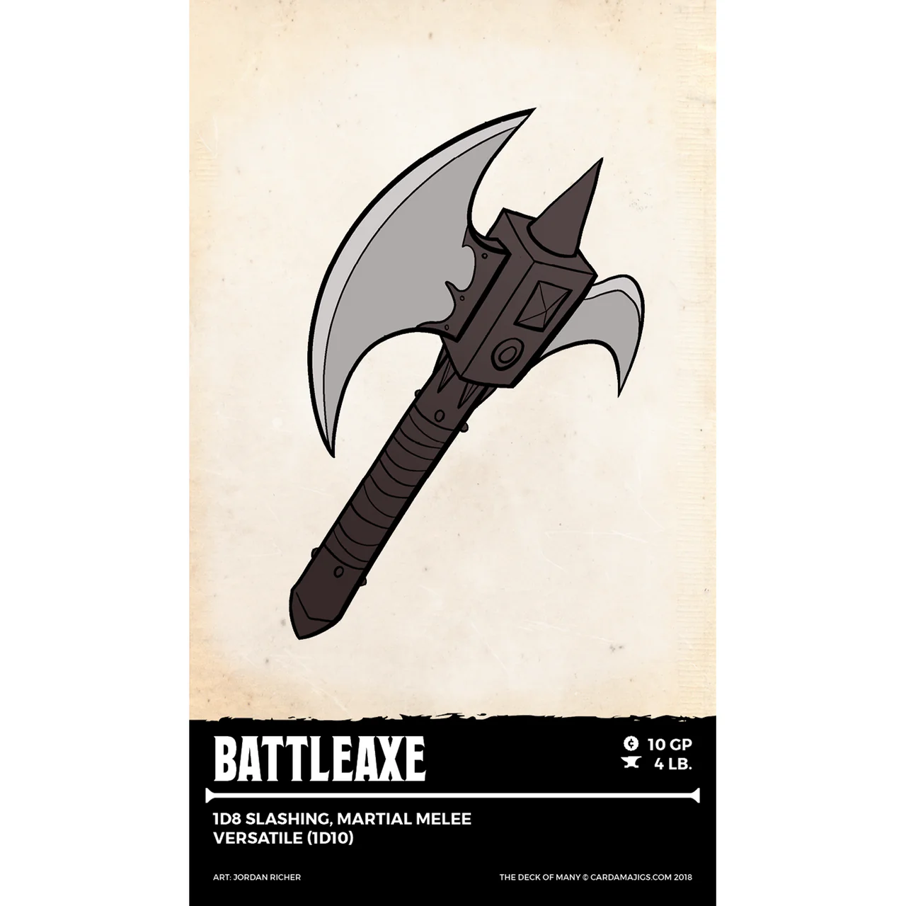 Hit Point Press The Deck of Many: Weapons - 5th Edition D&D 2014 (Reference Cards) - Image 3