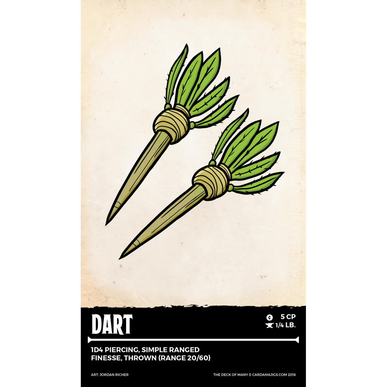 Hit Point Press The Deck of Many: Weapons - 5th Edition D&D 2014 (Reference Cards) - Image 4