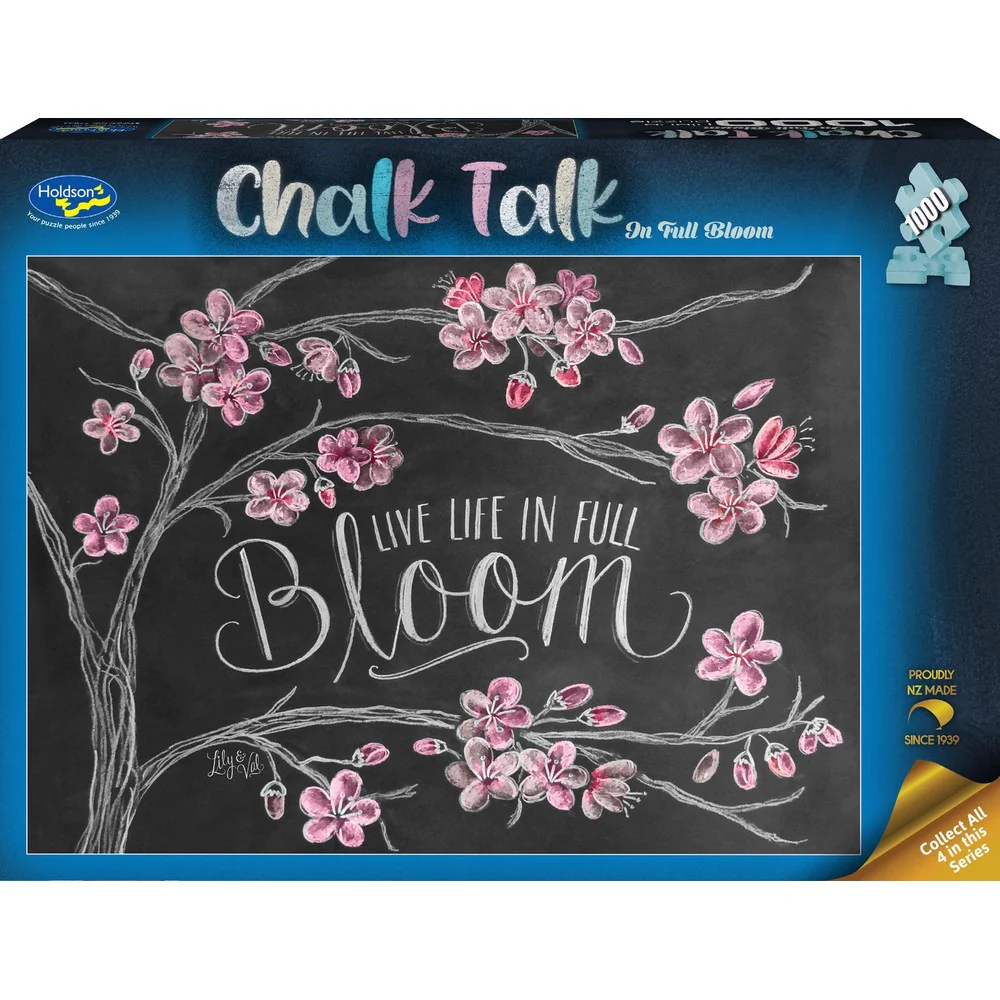Holdson - Chalk Talk In Full Bloom 1000 Piece Puzzle