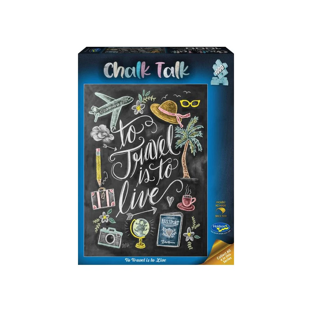 Holdson - Chalk Talk To Travel 1000 Piece Puzzle