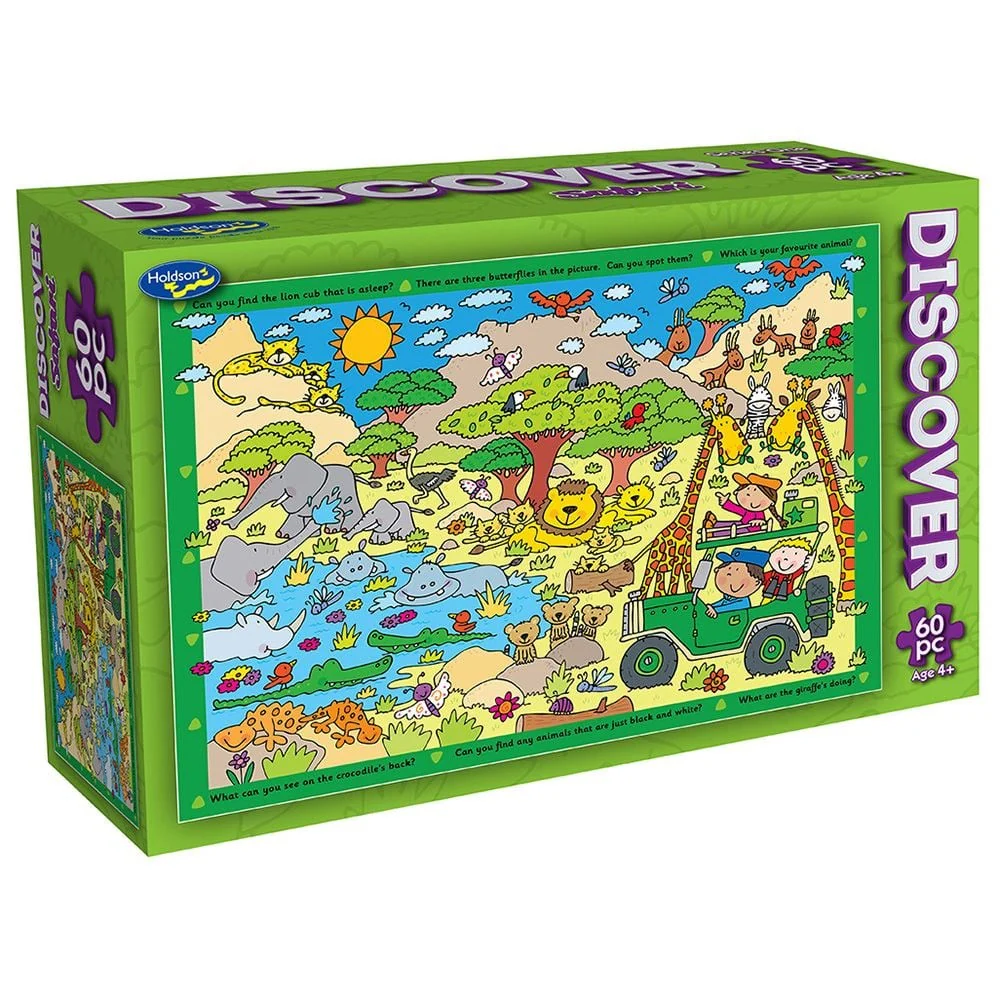 Holdson - Discover 60 Piece Puzzle Safari