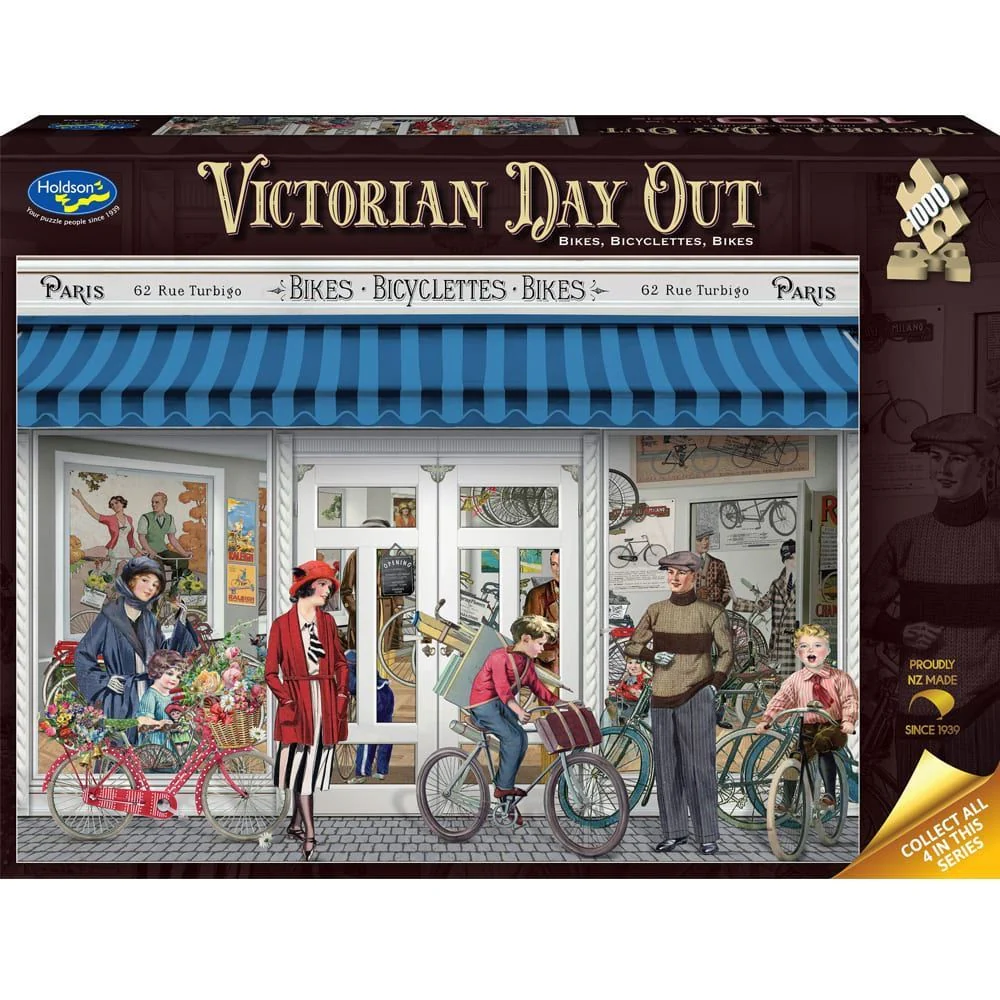 Holdson - Victorian Day Out Bikes 1000 Piece Puzzle