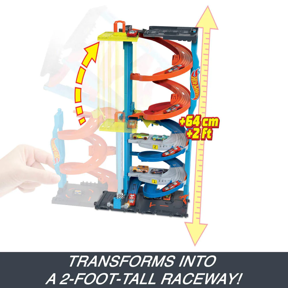 Hot Wheels City 2023 Transforming Race Tower Playset - Image 5