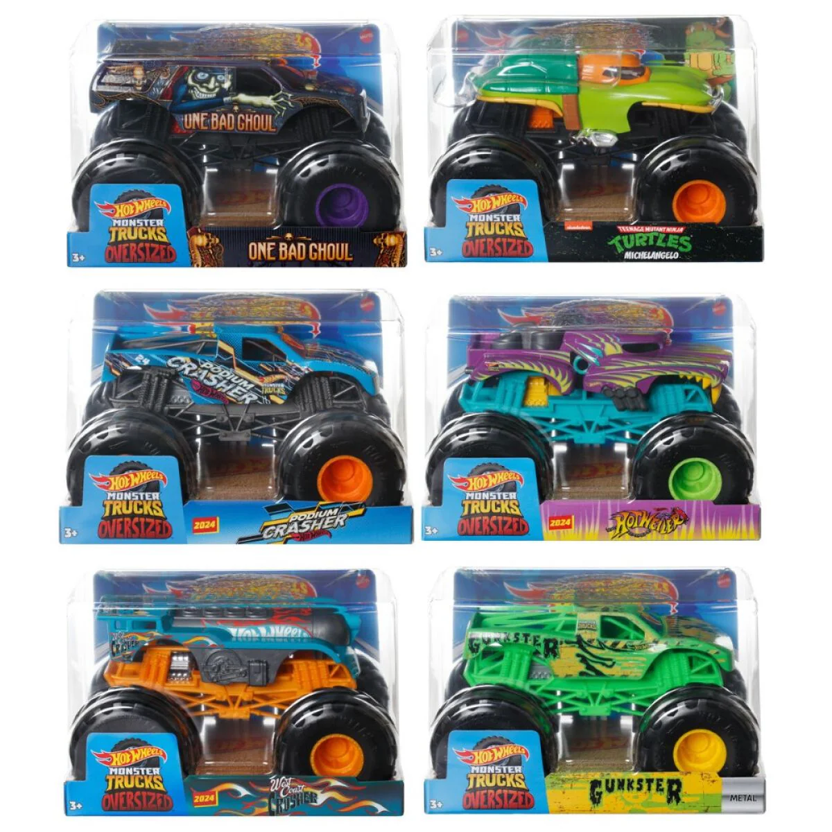 Hot Wheels Oversized Die-Cast Singles Monster Trucks - Assorted