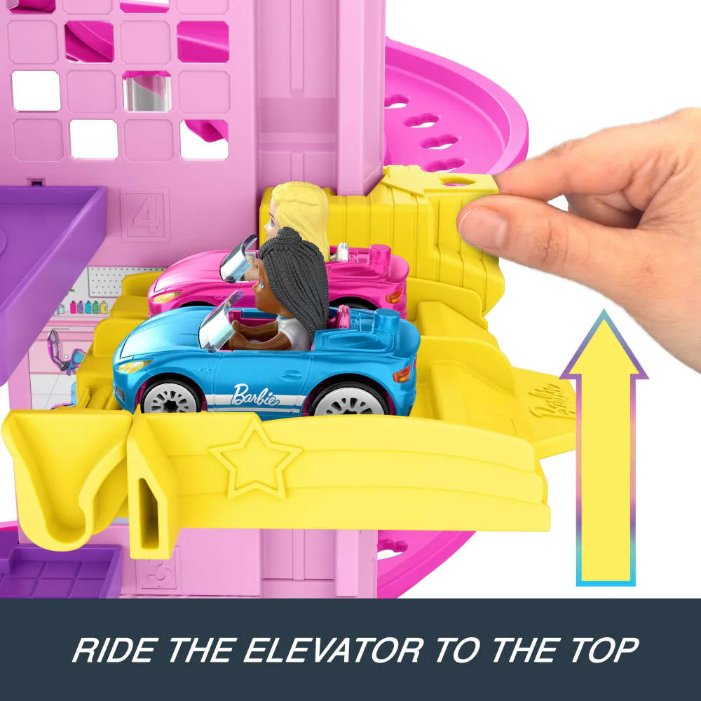 Hot Wheels RacerVerse Barbie Spiral Race Track Set - Image 3