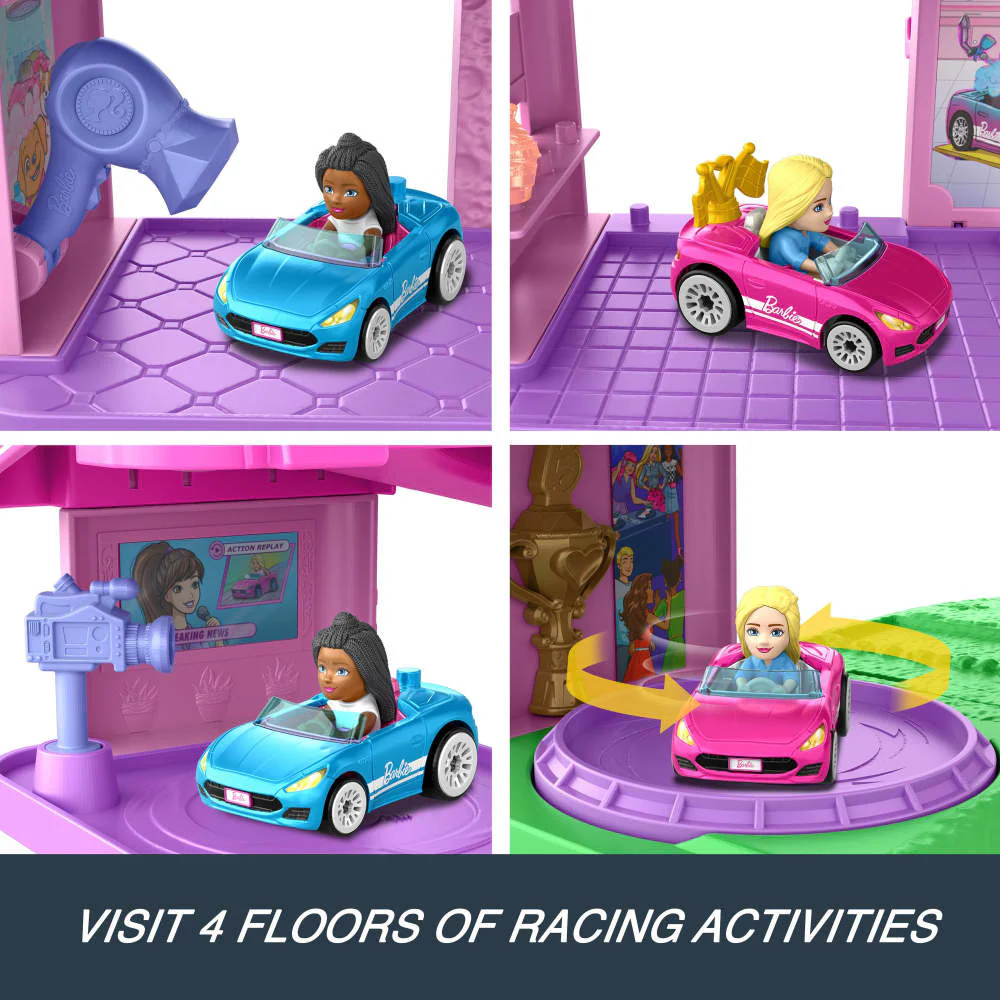 Hot Wheels RacerVerse Barbie Spiral Race Track Set - Image 5