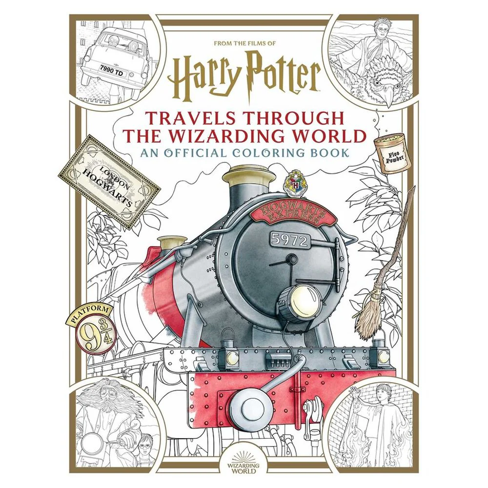 Insight Editions Harry Potter: Travels Through The Wizarding World: An Official Coloring Book