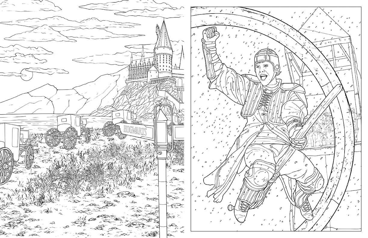 Insight Editions Harry Potter: Travels Through The Wizarding World: An Official Coloring Book - Image 3