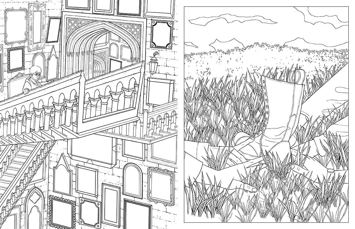 Insight Editions Harry Potter: Travels Through The Wizarding World: An Official Coloring Book - Image 5