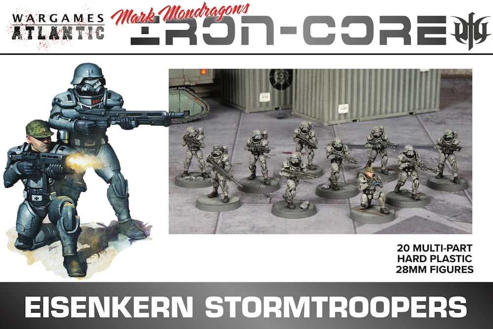 Iron Core Universe: Eisenkern Stormtroopers - 20x 28mm Sci-fi troops