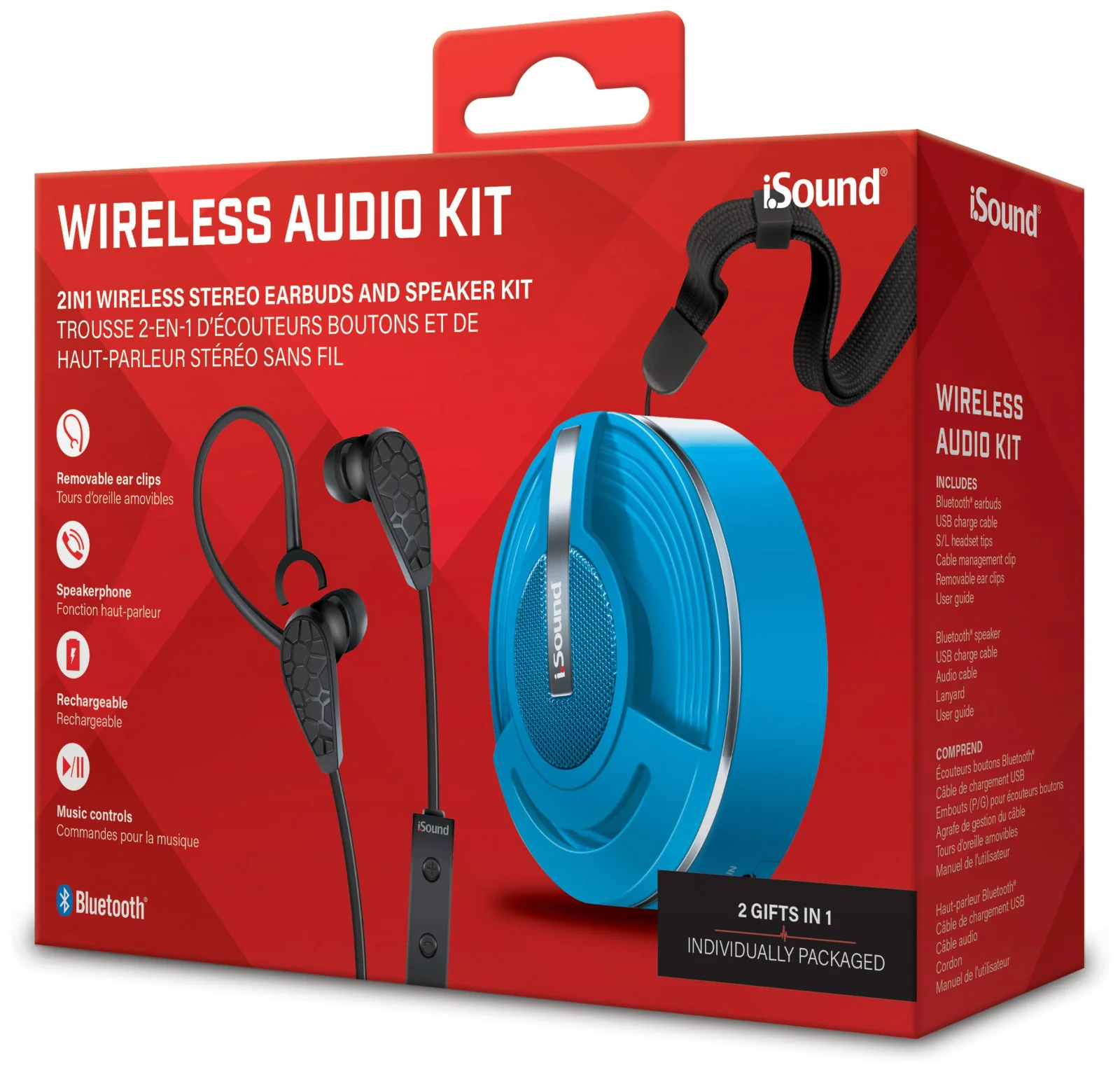 iSound - Wireless Bluetooth Audio Kit - Blue