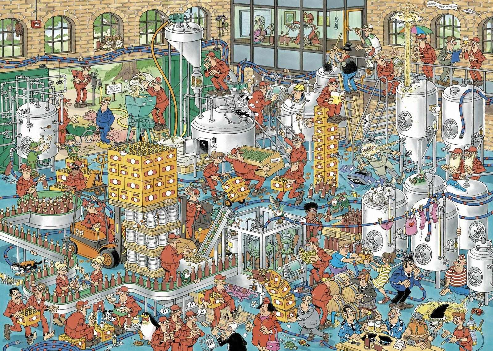 Jan Van Haasteren - The Craft Brewery 1000 Piece Jigsaw - Image 2
