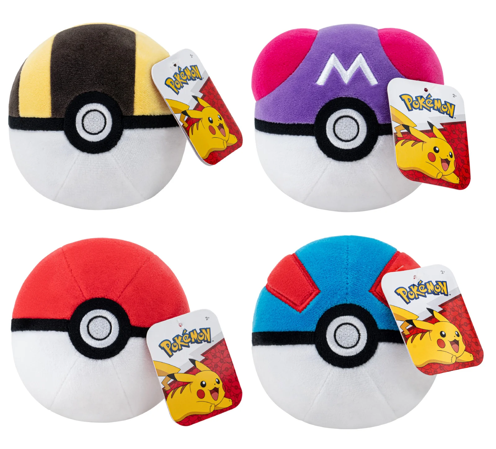 Jazwares Pokemon Pokeball Plush 5-Inch (Assortment of 6)