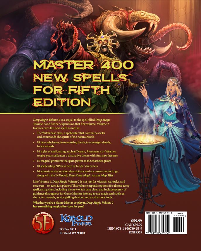 Kobold Press Deep Magic: Volume 1 and 2 Limited Edition Sourcebook - Image 4