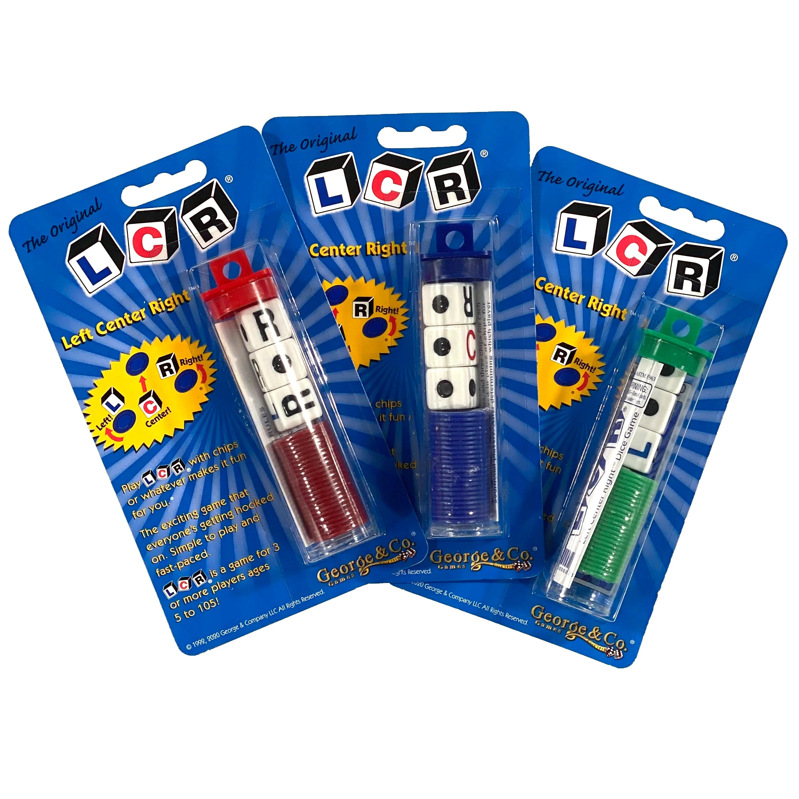 Left Centre Right Blister Dice Game