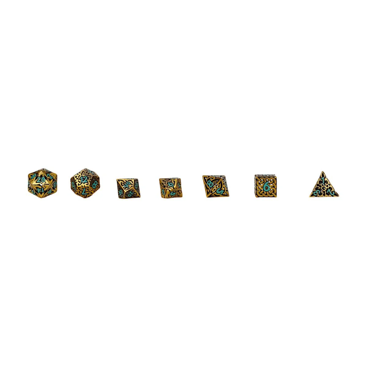 Let's Play Games - Celtic Hollow RPG Dice Set - Summer - Image 2