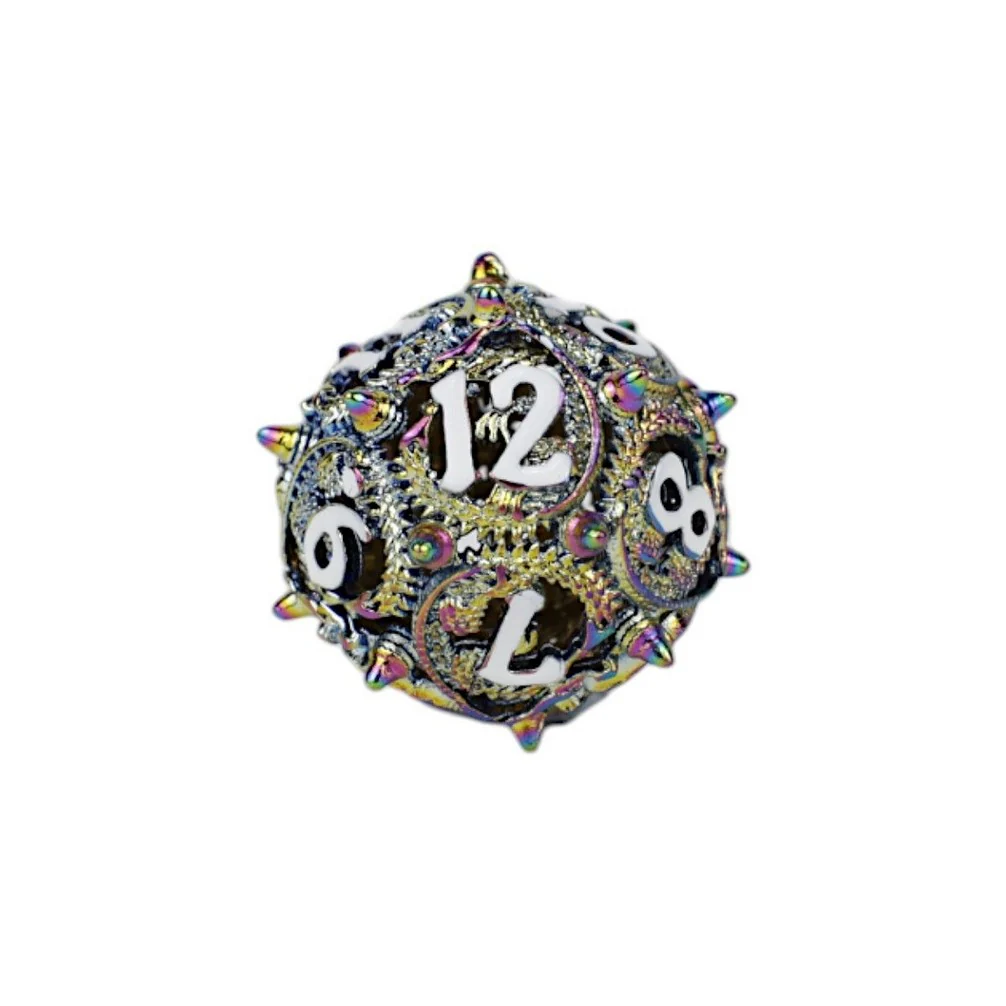 Let's Play Games - Elliptic Hollow RPG Dice Set - Oilslick - Image 3