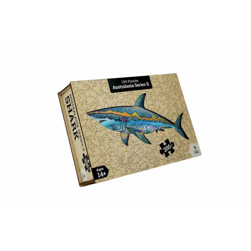 Let's Play Games Puzzles Wooden Oceania Animals Series 2 Shark - 200 piece Puzzle - Image 3