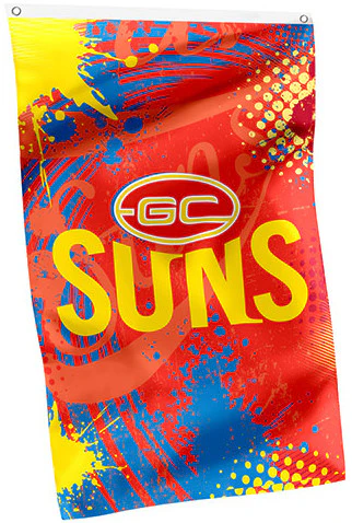 Licensing Essentials AFL Gold Coast Suns Cape Flag